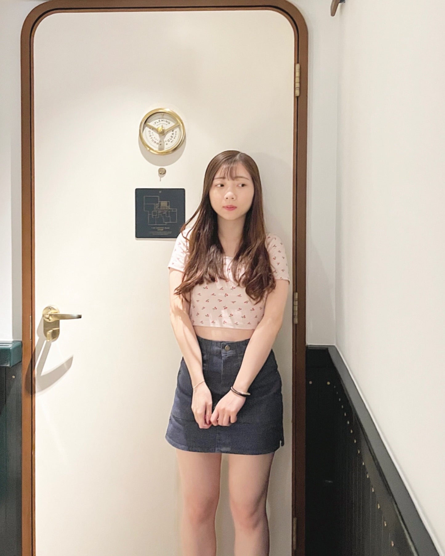 彈性高腰牛仔裙