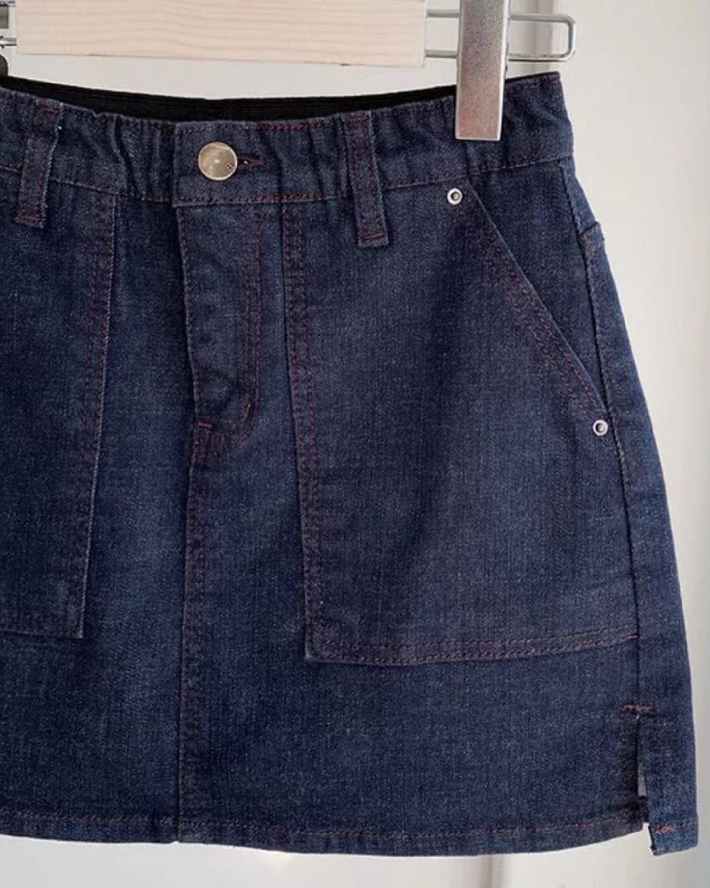 彈性高腰牛仔裙