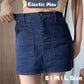 彈性高腰牛仔裙