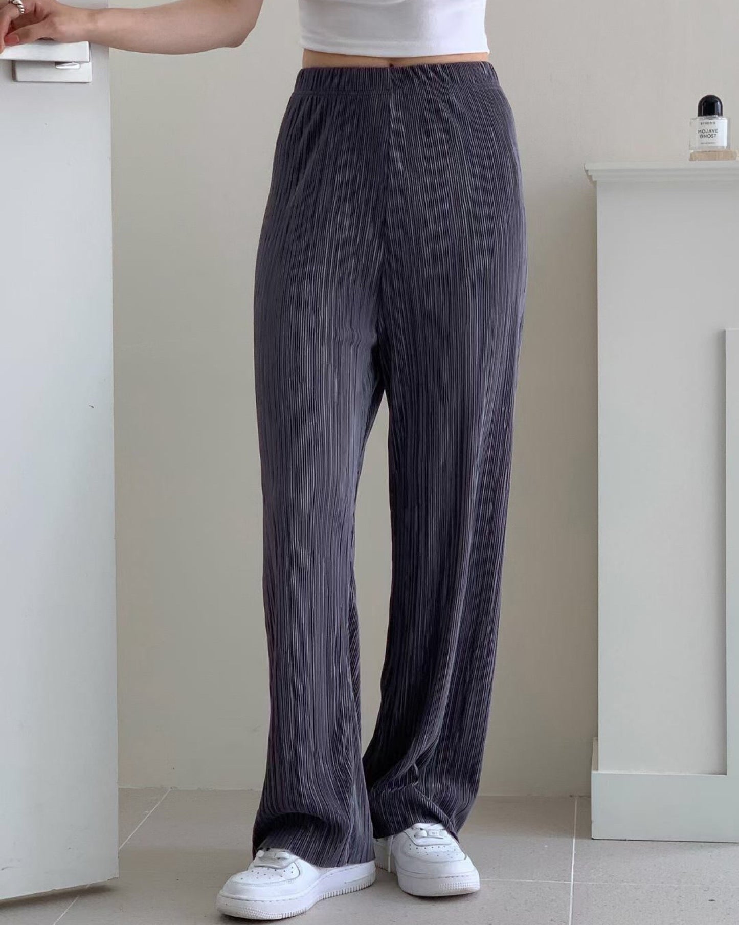 【𝗛𝗼𝘁 𝗜𝘁𝗲𝗺 .ᐟ.ᐟ | 爆單回歸.ᐟ.ᐟ】直條紋高腰闊褲𝗩𝗲𝗿 𝟮