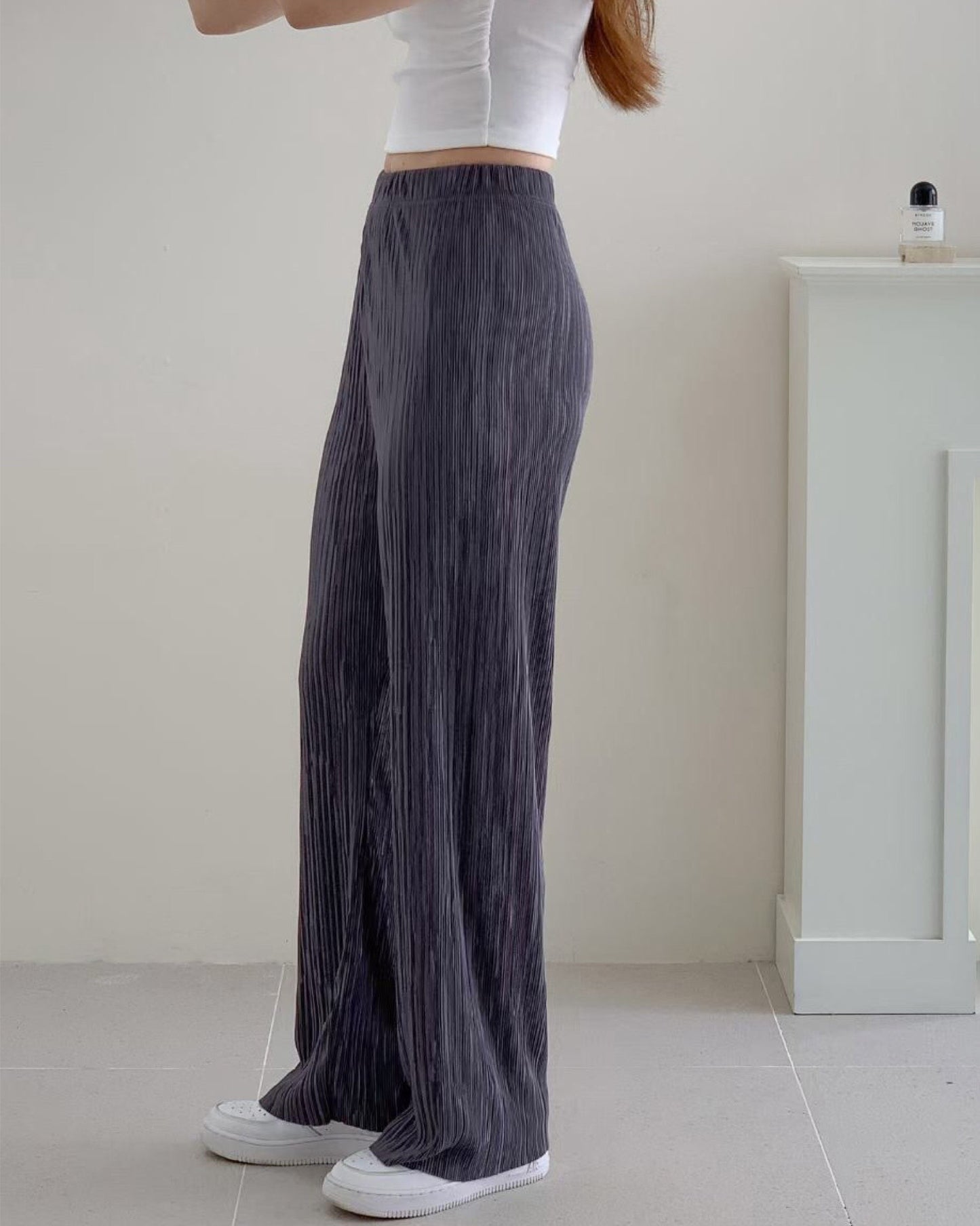 【𝗛𝗼𝘁 𝗜𝘁𝗲𝗺 .ᐟ.ᐟ | 爆單回歸.ᐟ.ᐟ】直條紋高腰闊褲𝗩𝗲𝗿 𝟮