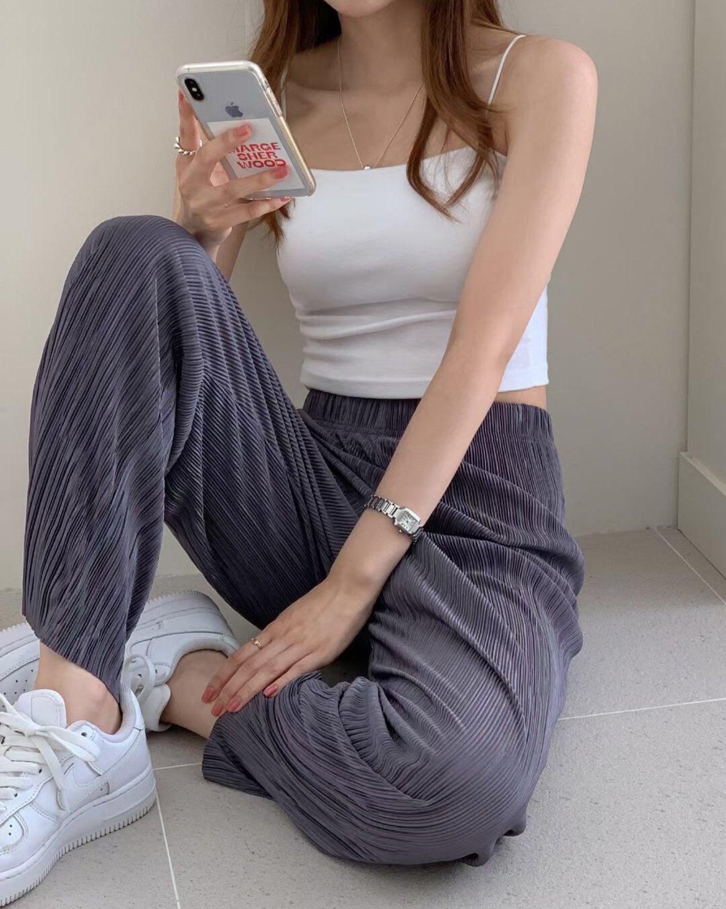 【𝗛𝗼𝘁 𝗜𝘁𝗲𝗺 .ᐟ.ᐟ | 爆單回歸.ᐟ.ᐟ】直條紋高腰闊褲𝗩𝗲𝗿 𝟮