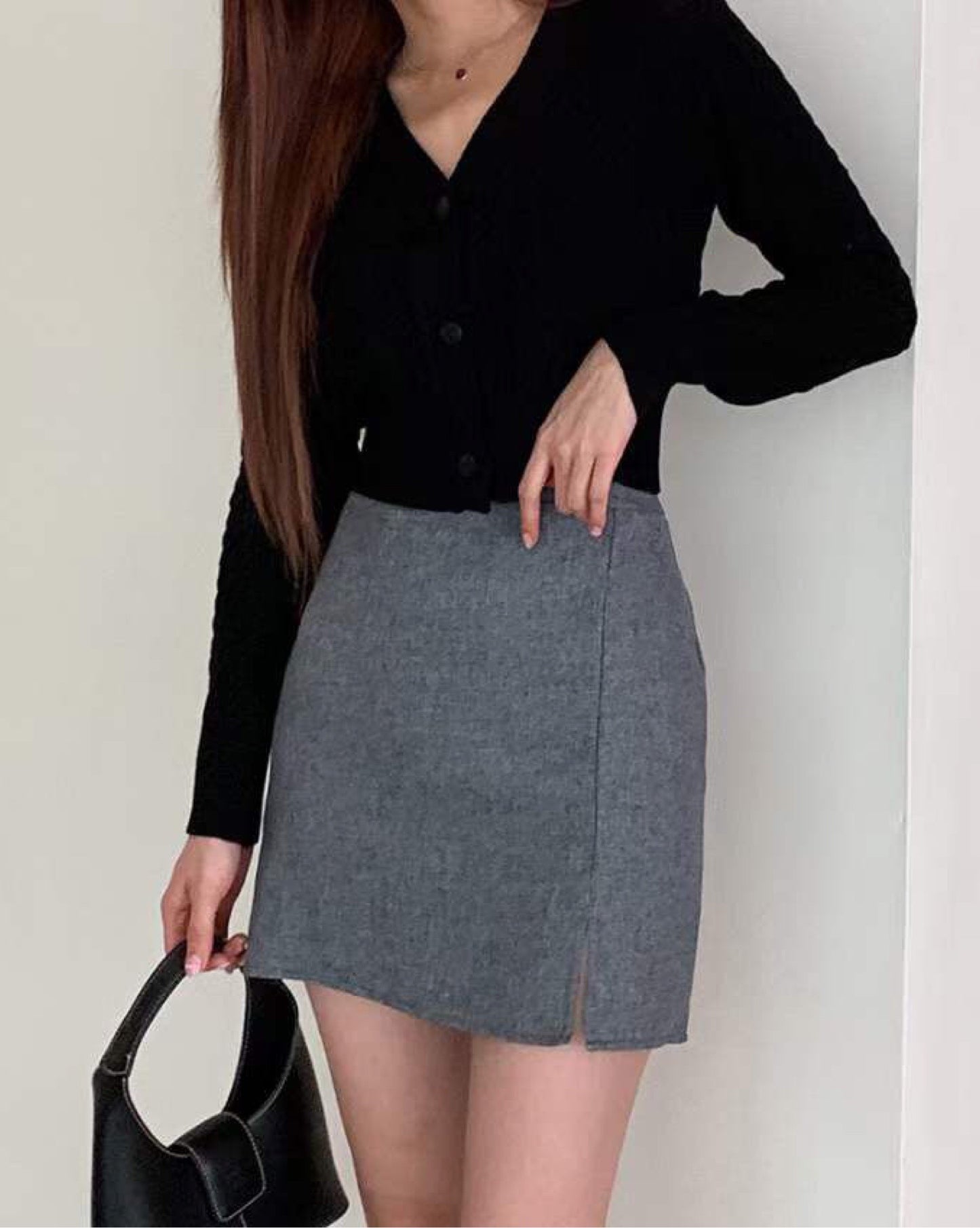 【早鳥價 | 𝗛𝗞𝗱 𝟭𝟬𝟵 ﻿區】厚款小開叉裙仔