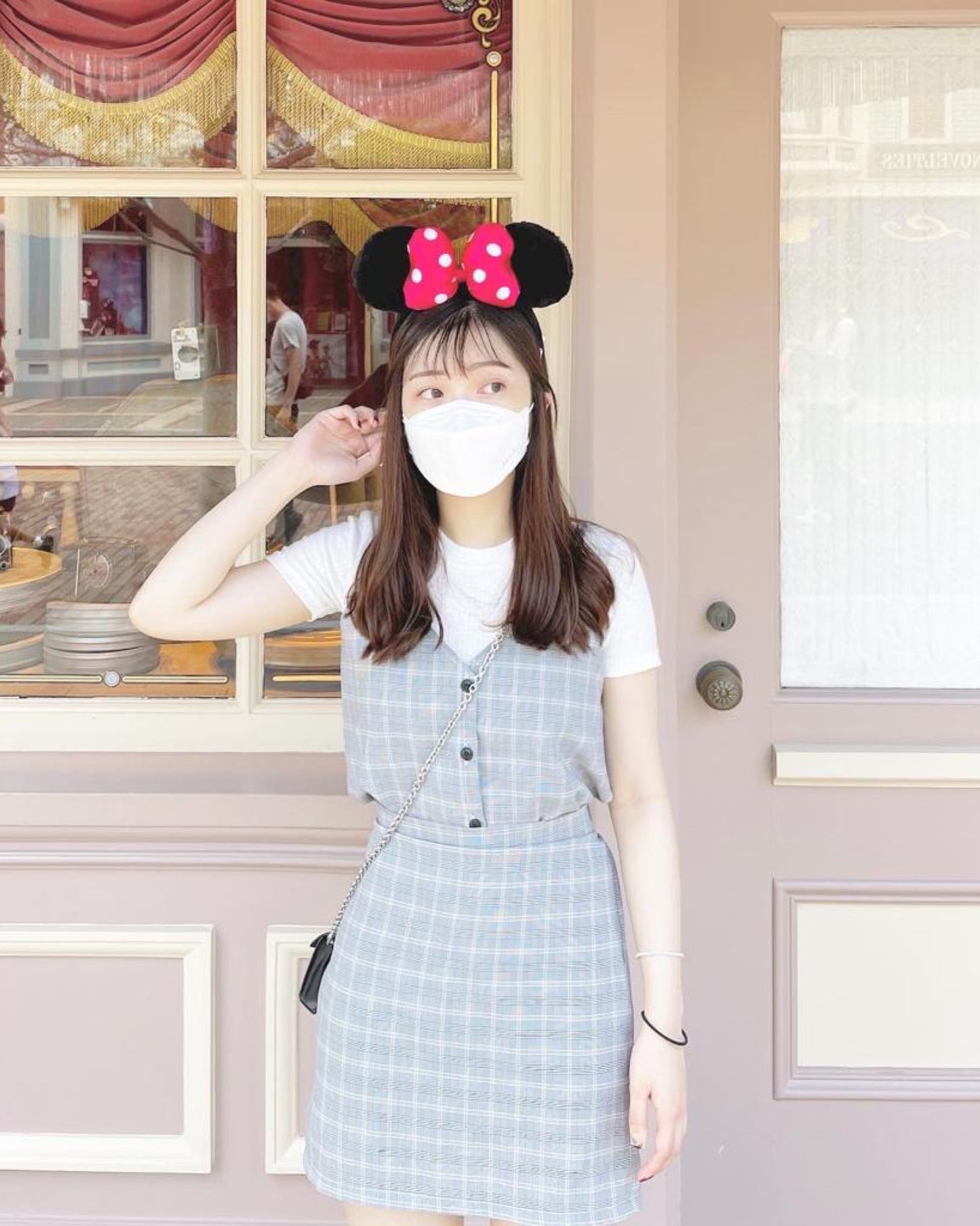 格紋吊帶 𝗦𝗲𝘁♥