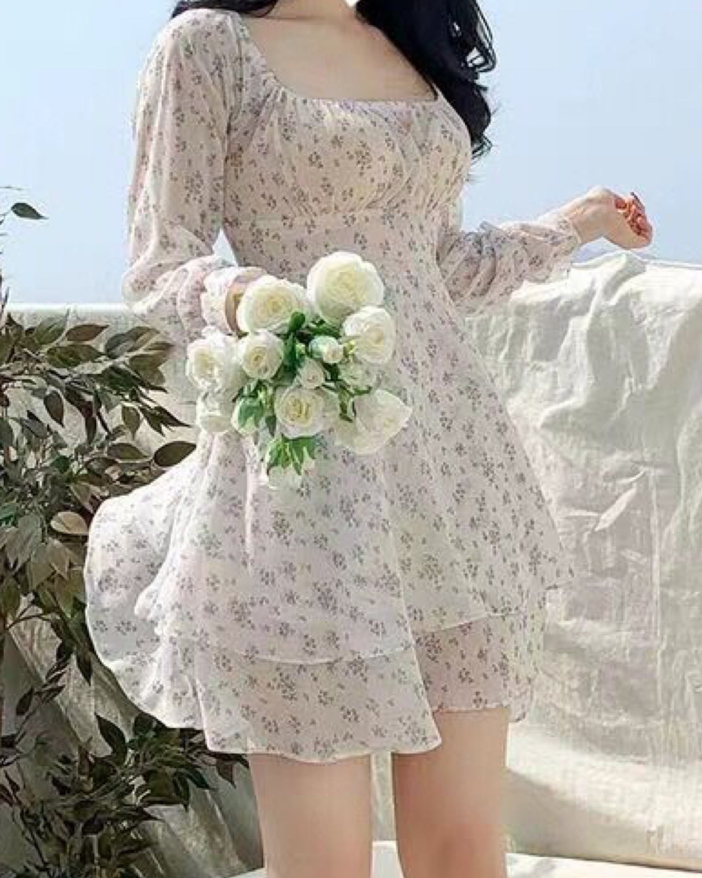 【約會推介.ᐟ.ᐟ】斯文系碎花連身裙