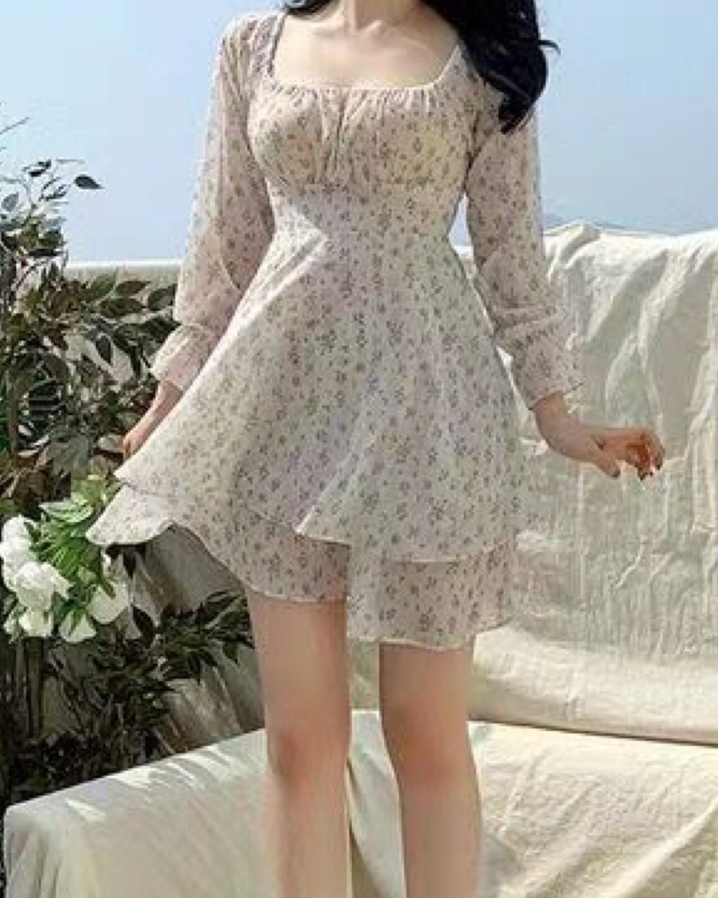 【約會推介.ᐟ.ᐟ】斯文系碎花連身裙