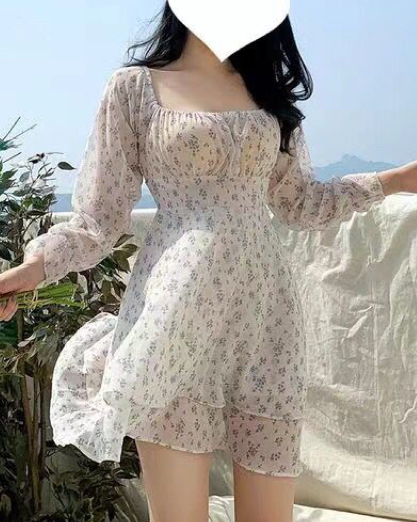 【約會推介.ᐟ.ᐟ】斯文系碎花連身裙