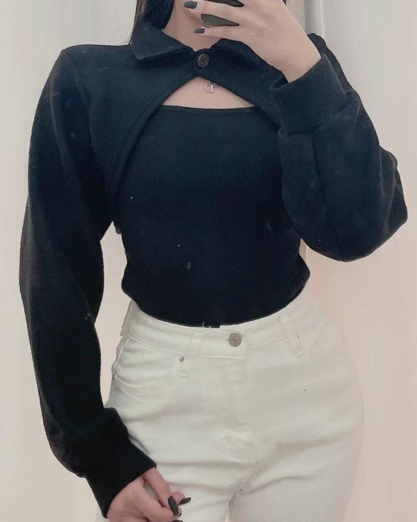 【回歸款.ᐟ.ᐟ】小領開叉 𝗩𝗲𝘀𝘁 + 𝗧𝗼𝗽 𝗦𝗲𝘁