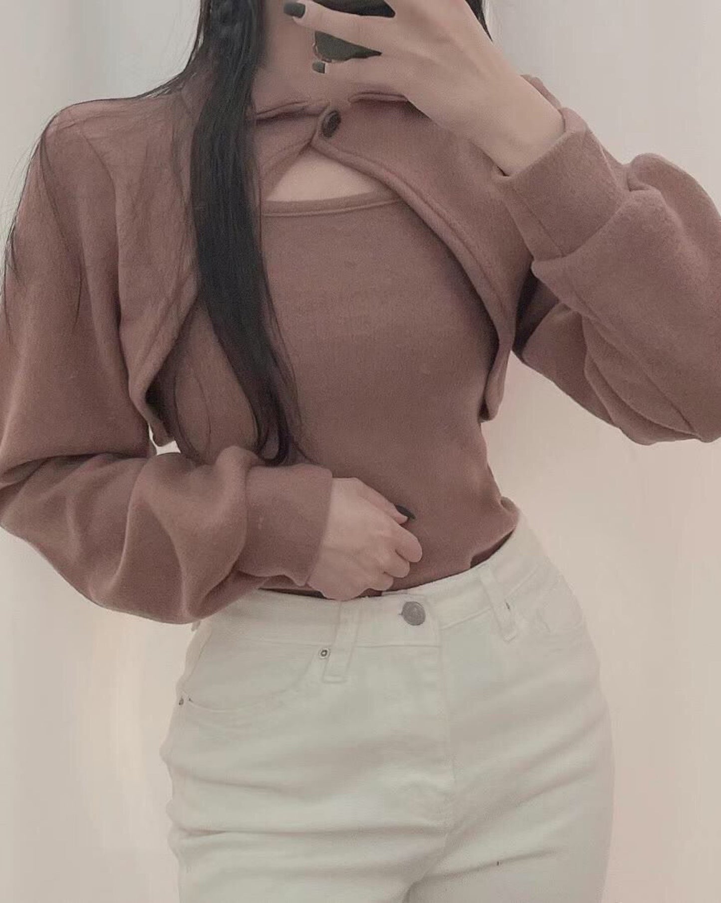 【回歸款.ᐟ.ᐟ】小領開叉 𝗩𝗲𝘀𝘁 + 𝗧𝗼𝗽 𝗦𝗲𝘁