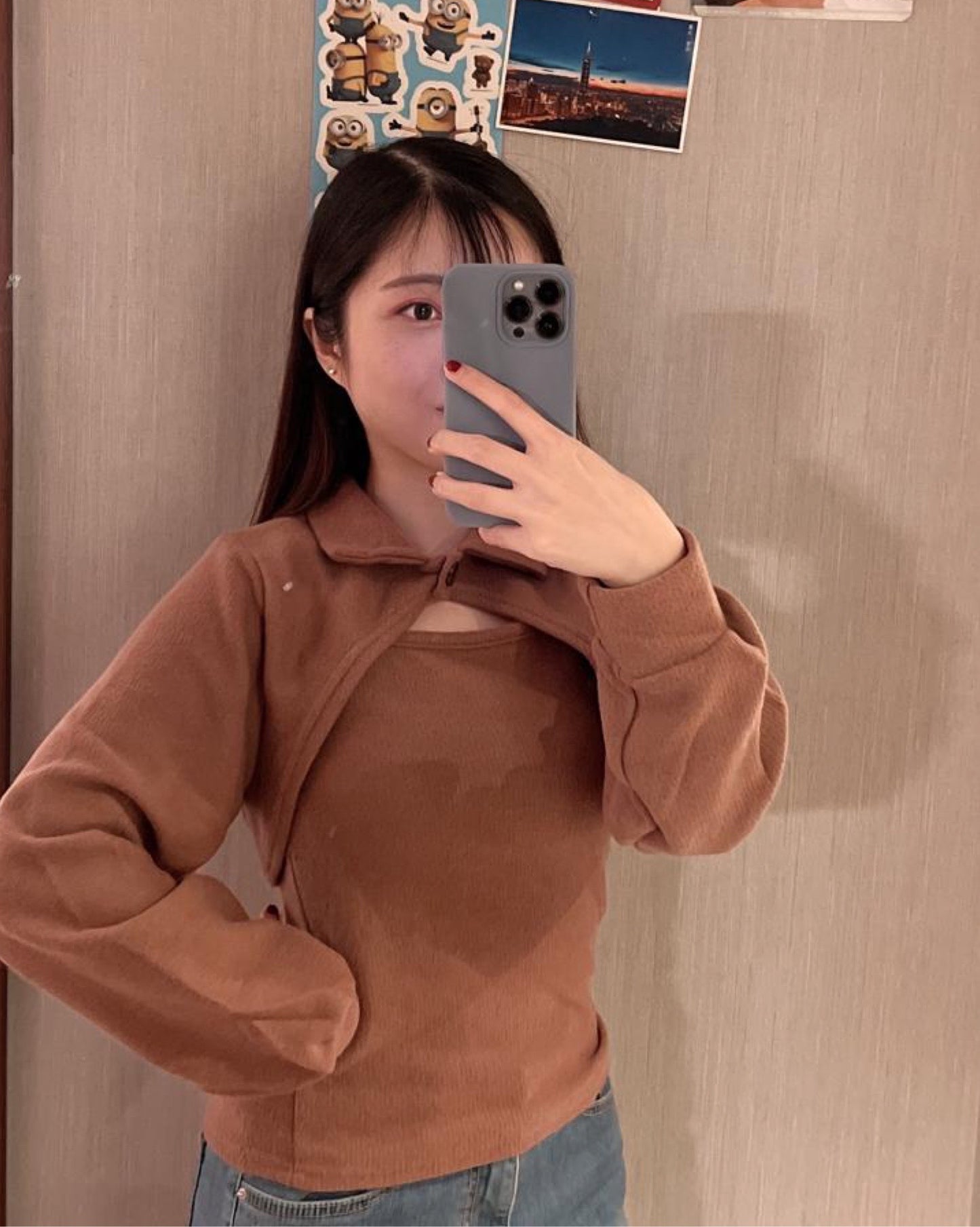 【回歸款.ᐟ.ᐟ】小領開叉 𝗩𝗲𝘀𝘁 + 𝗧𝗼𝗽 𝗦𝗲𝘁