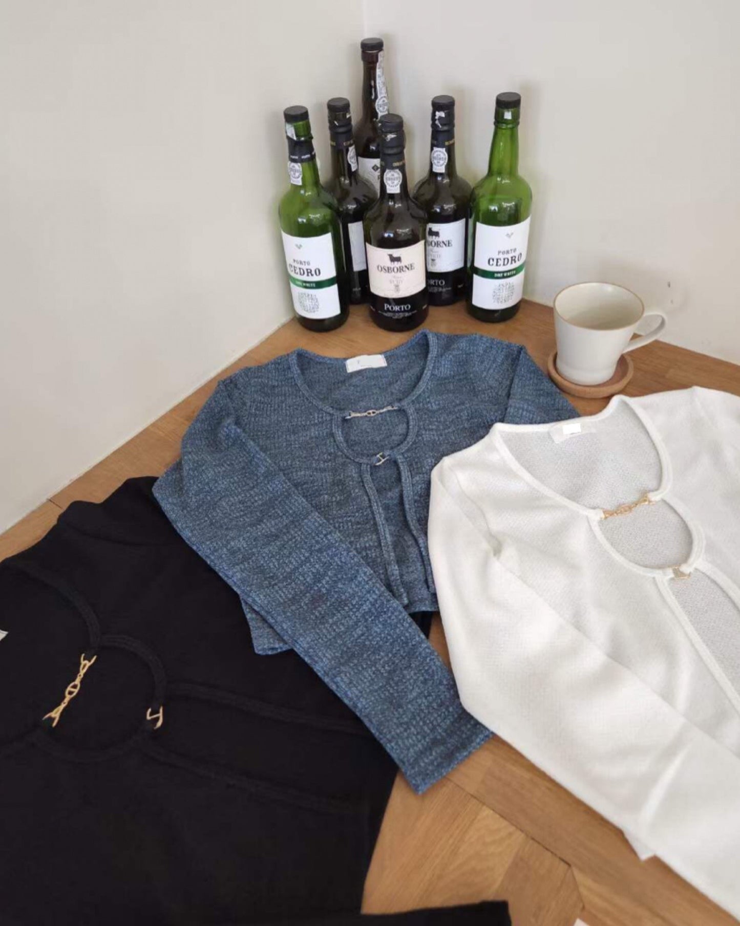 【韓國大熱+人氣.ᐟ.ᐟ】𝗗𝗼𝘂𝗯𝗹𝗲金扣子𝗧𝗼𝗽