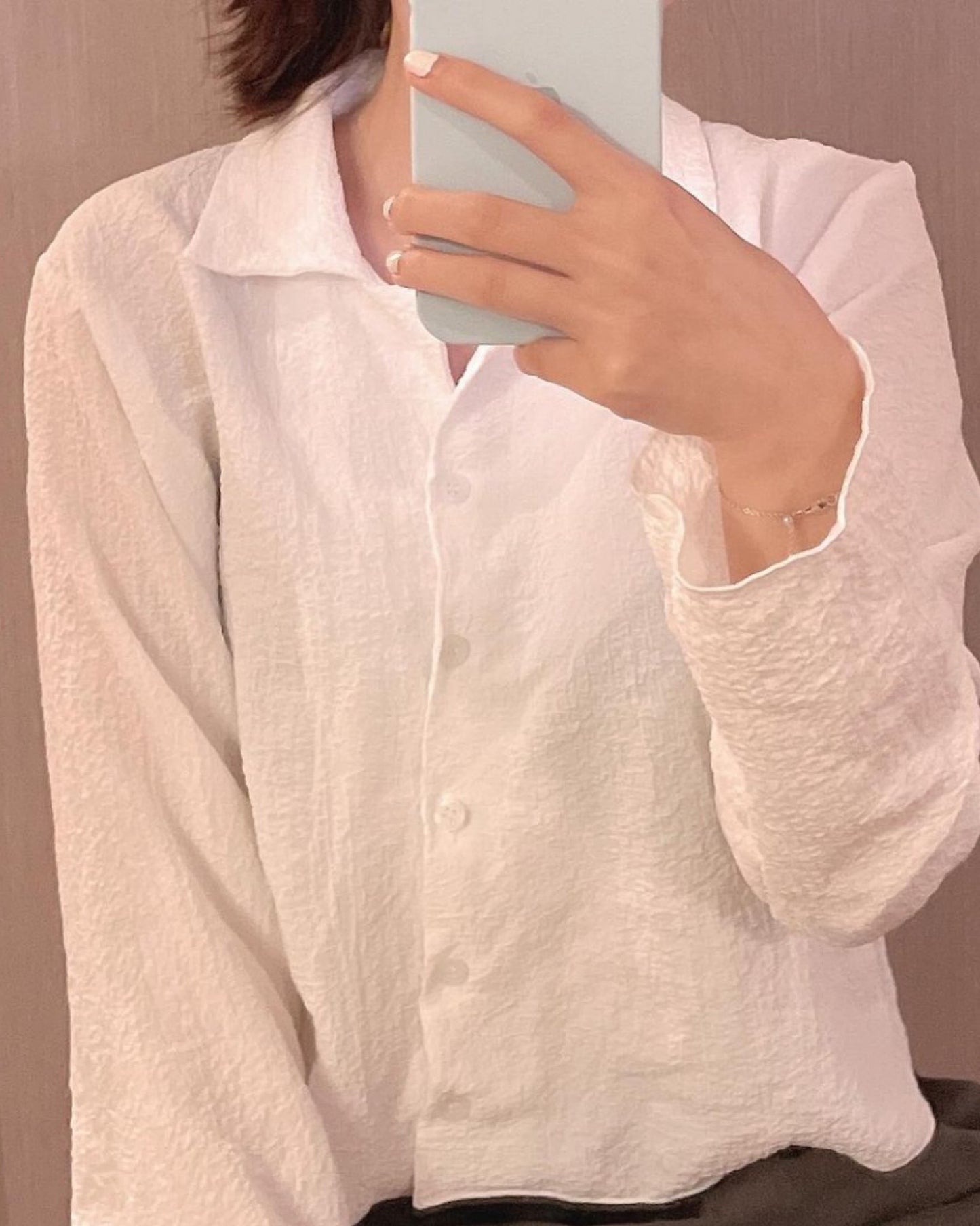 【𝗛𝗞𝗱 𝟵𝟵 ﻿區】排鈕裇衫領𝗖𝗿𝗼𝗽♥