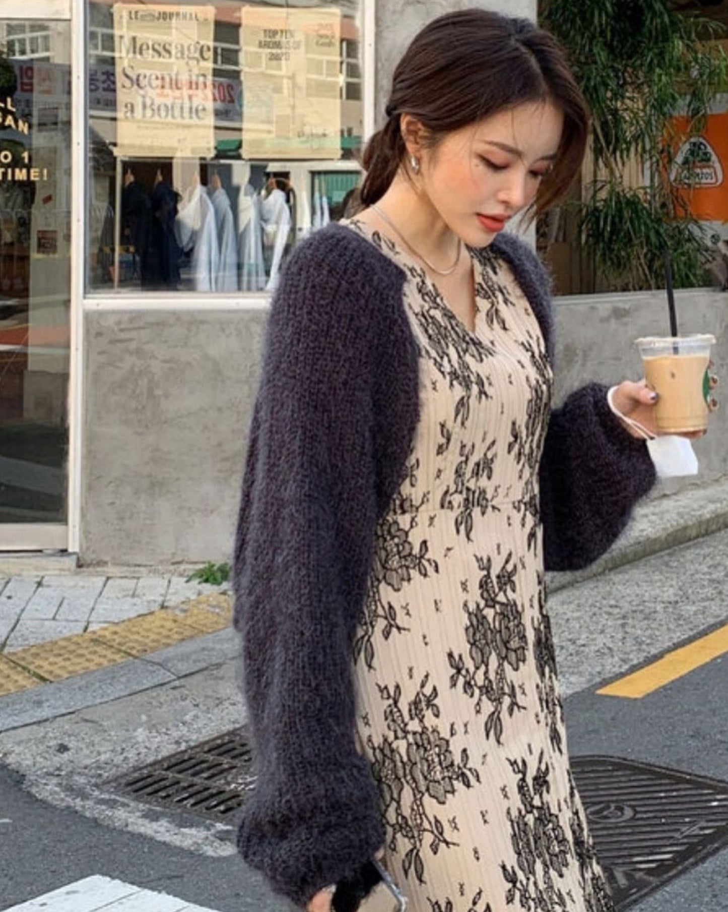 【𝗛𝗼𝘁 𝗜𝘁𝗲𝗺+回歸.ᐟ.ᐟ】毛毛蝙蝠袖外套