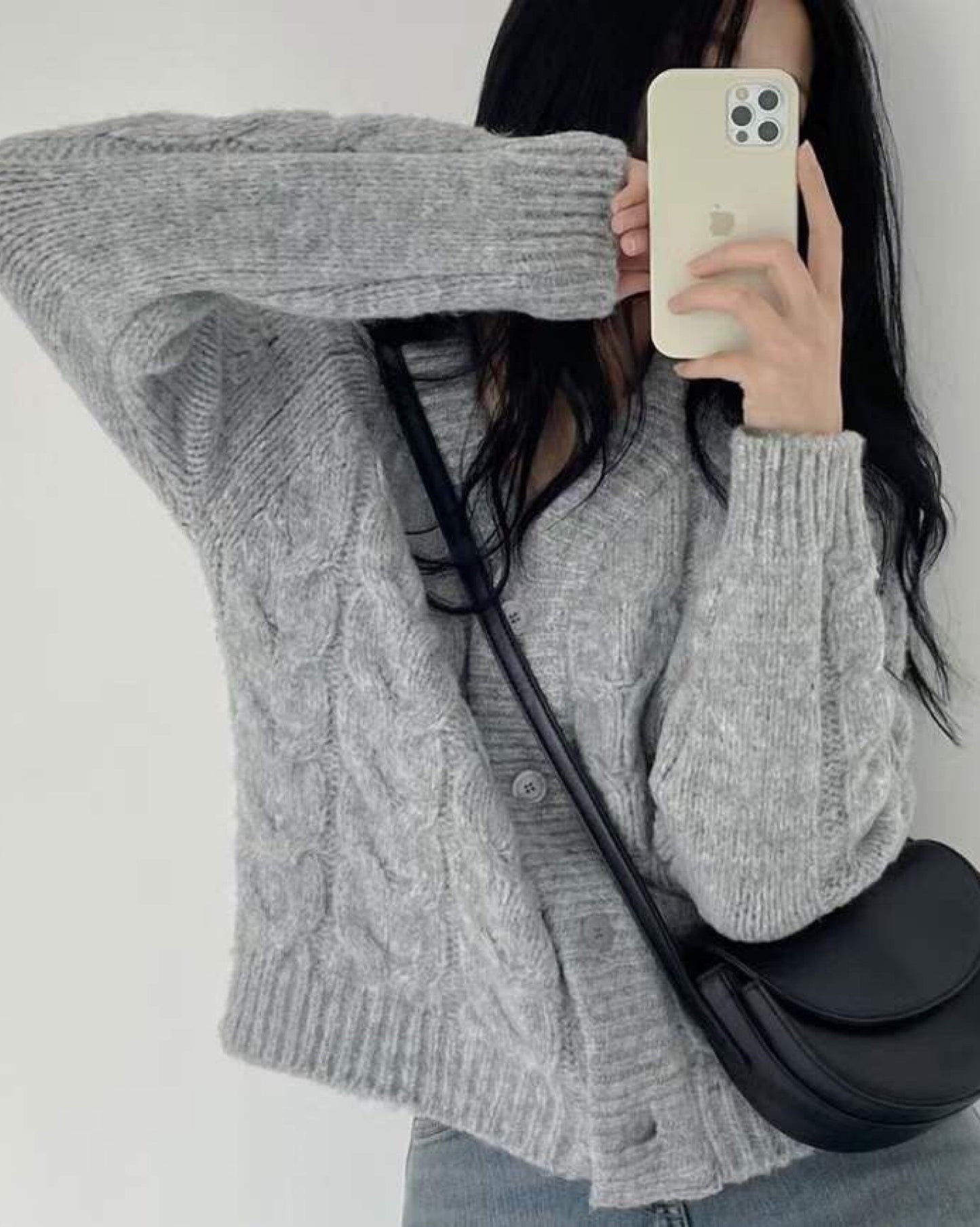 【早鳥價】麻花結針織小外套