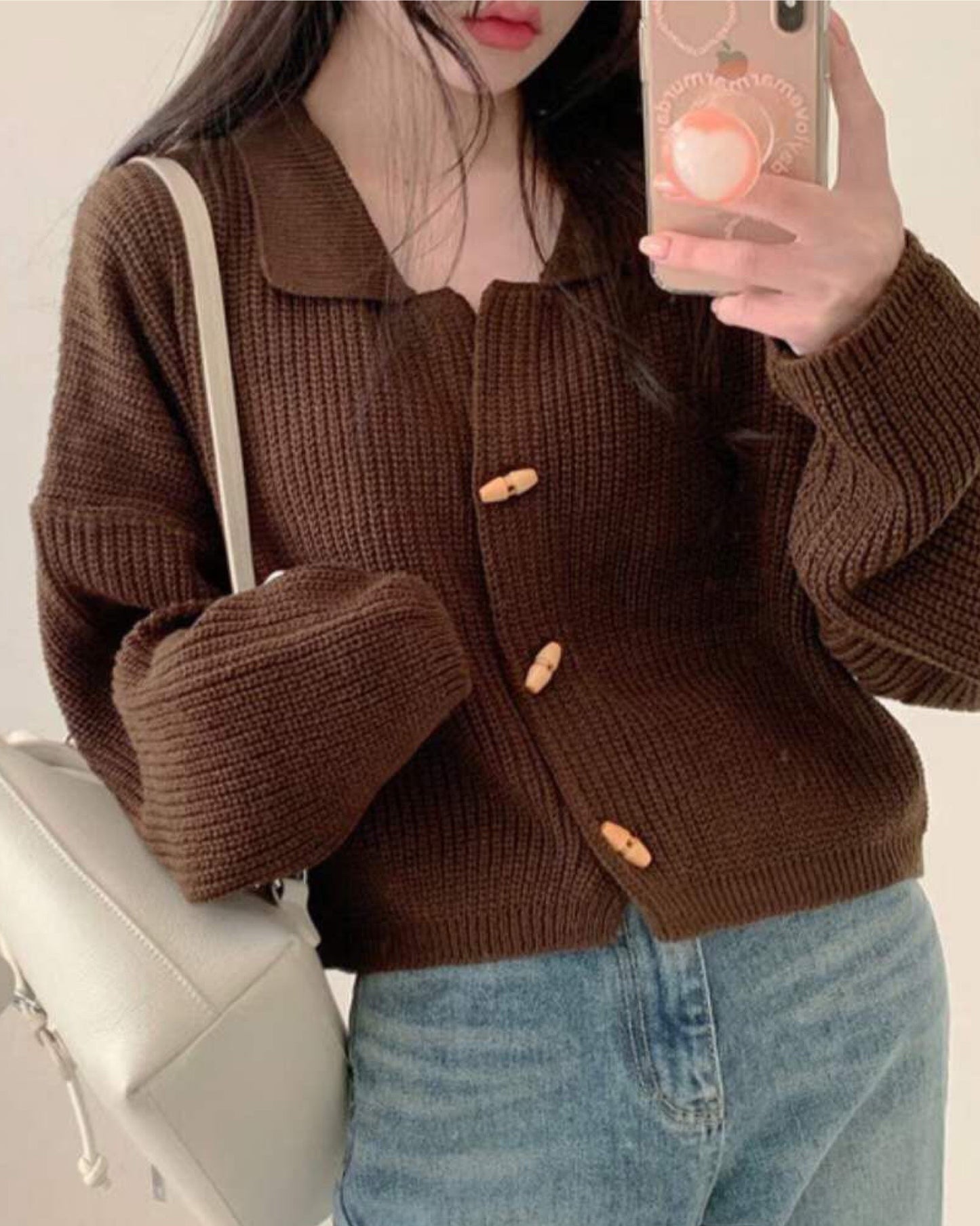 【超軟+暖笠笠.ᐟ.ᐟ 】小漁夫鈕開領𝗞𝗻𝗶𝘁 𝗝𝗞