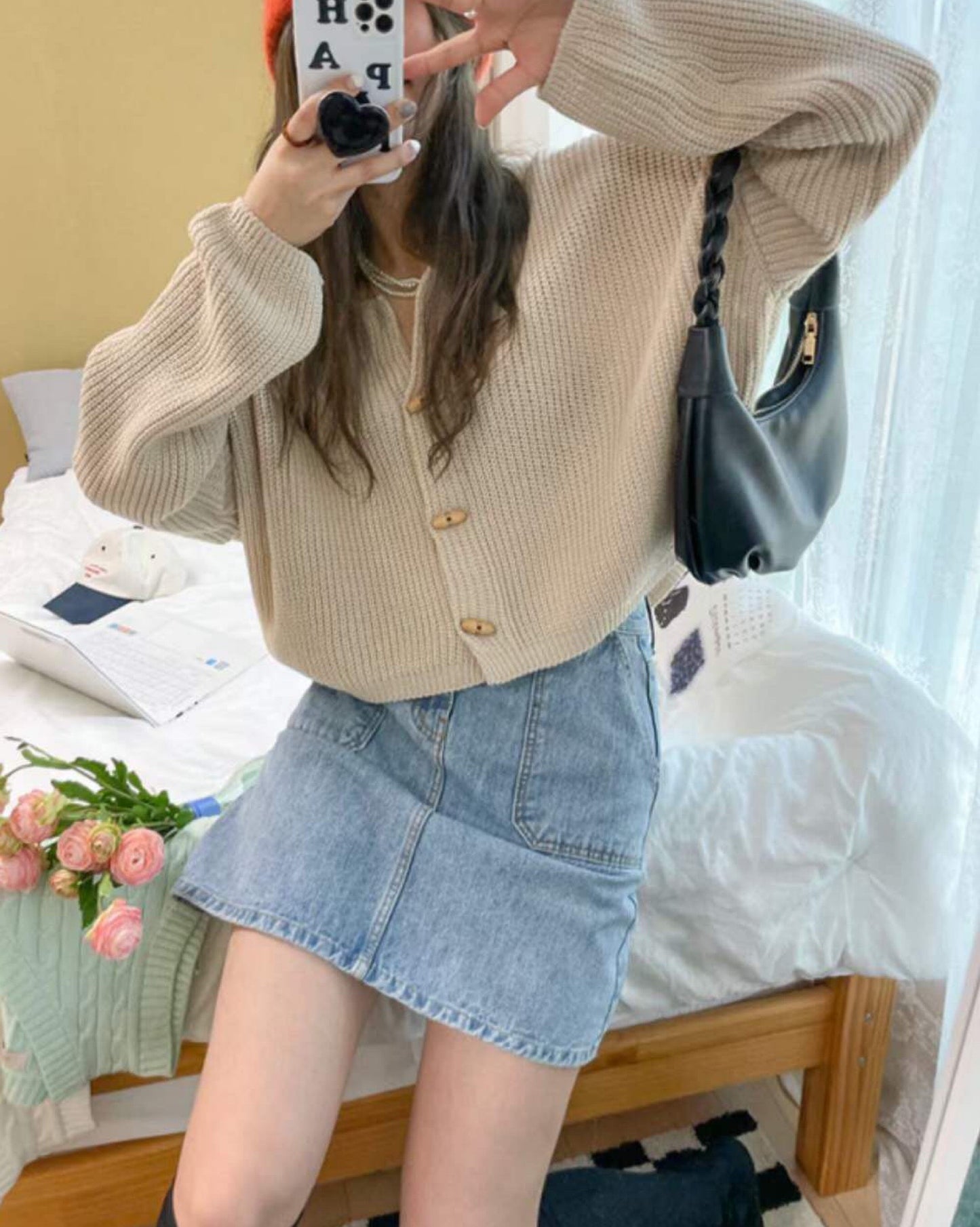 【超軟+暖笠笠.ᐟ.ᐟ 】小漁夫鈕開領𝗞𝗻𝗶𝘁 𝗝𝗞