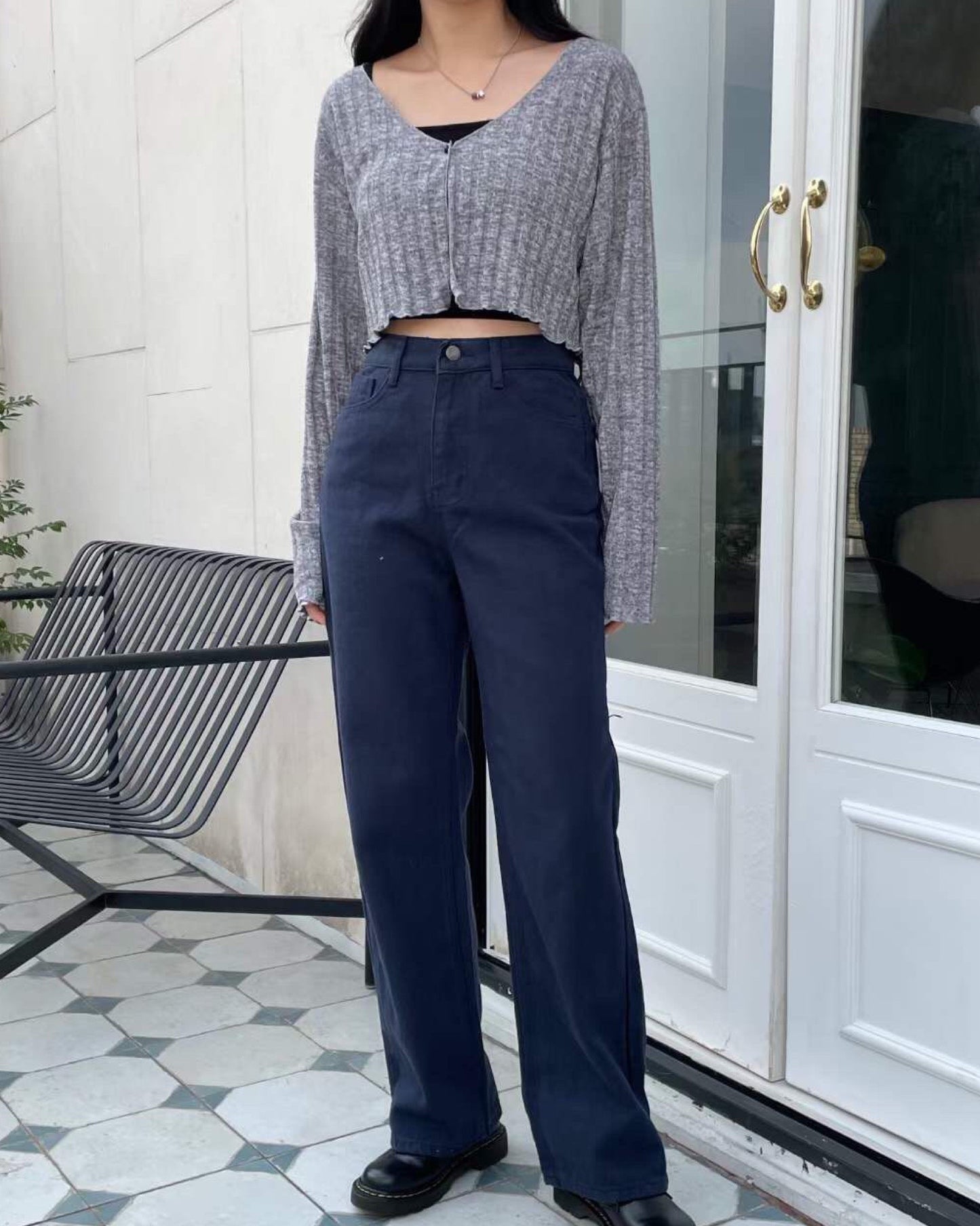 【𝗛𝗼𝘁 𝗜𝘁𝗲𝗺.ᐟ.ᐟ】小皺皺針織外套