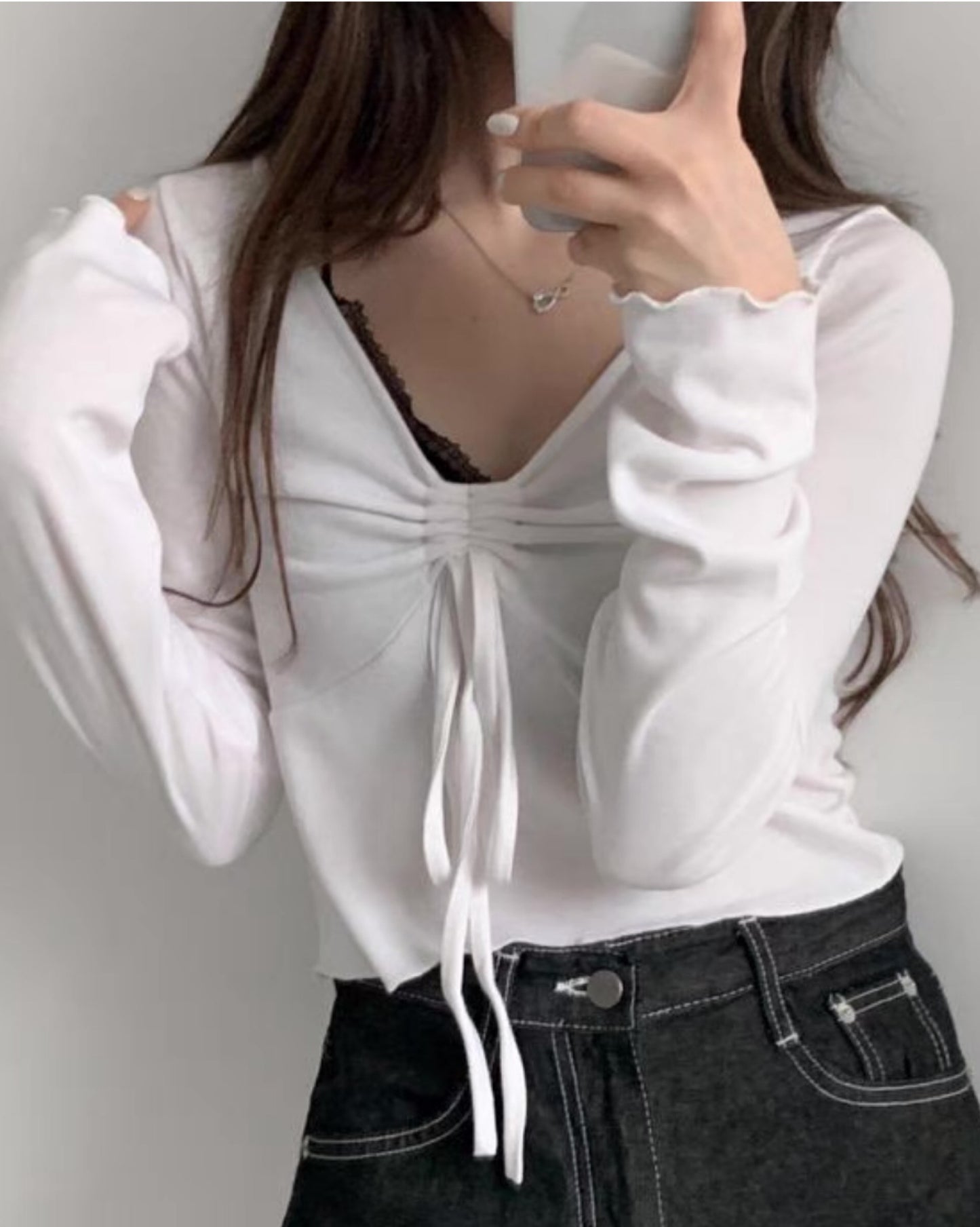 【早鳥價 | 可自行調節鬆緊.ᐟ.ᐟ】心型束繩𝗖𝗿𝗼𝗽