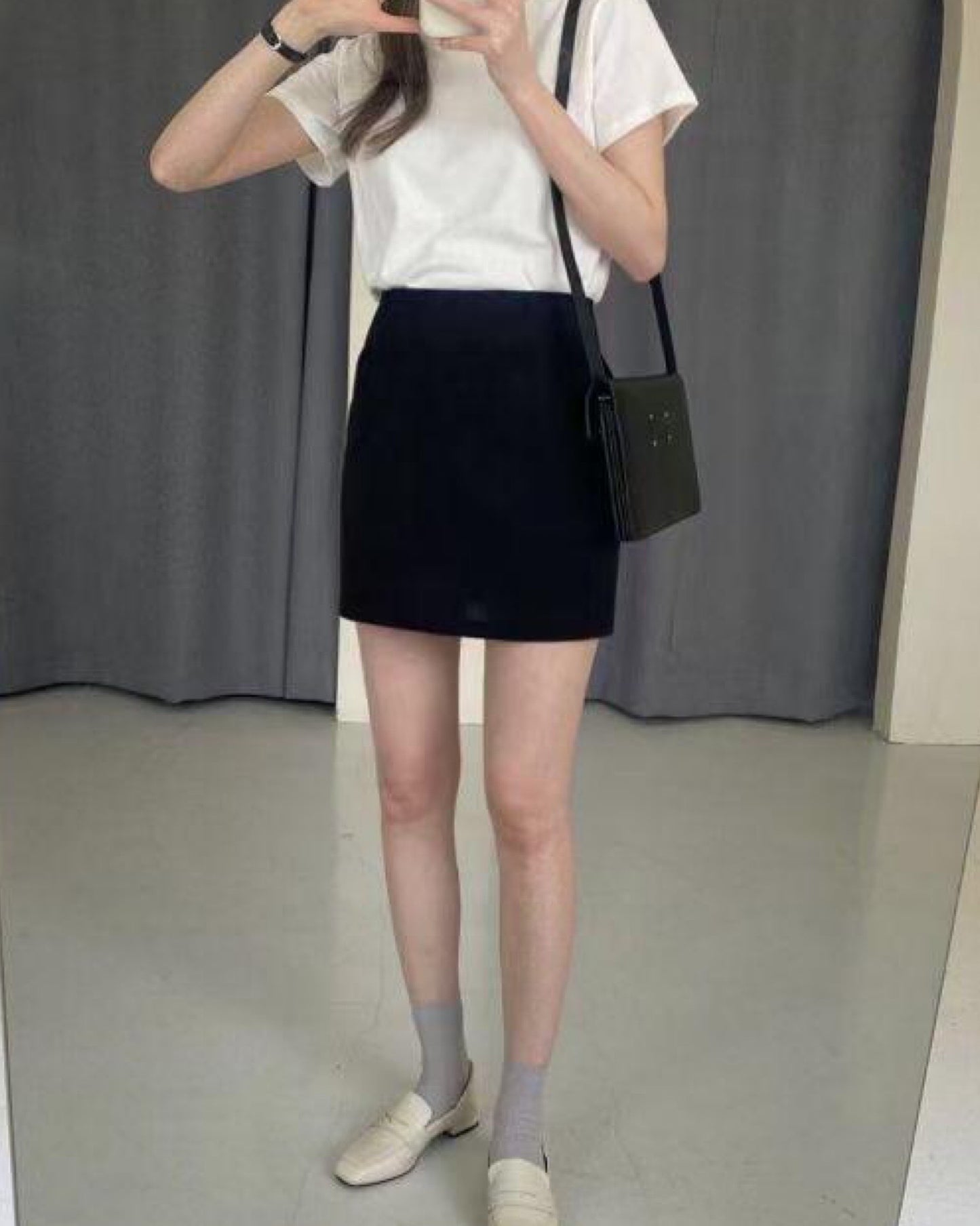 𝗛-𝗹𝗶𝗻𝗲 日常棉麻短裙