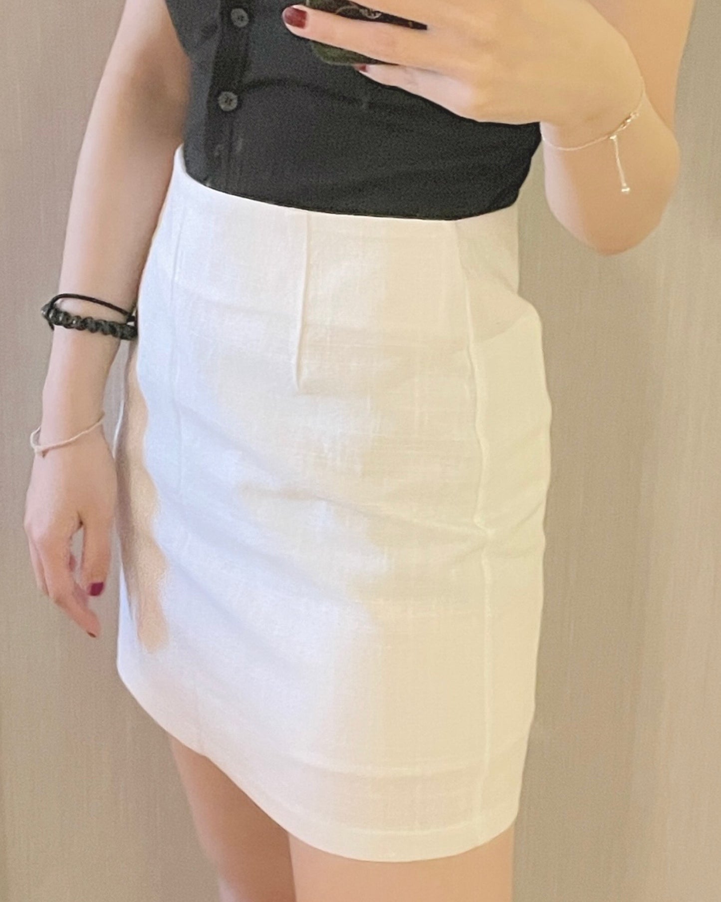 𝗛-𝗹𝗶𝗻𝗲 日常棉麻短裙